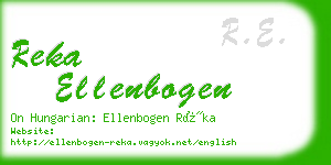 reka ellenbogen business card